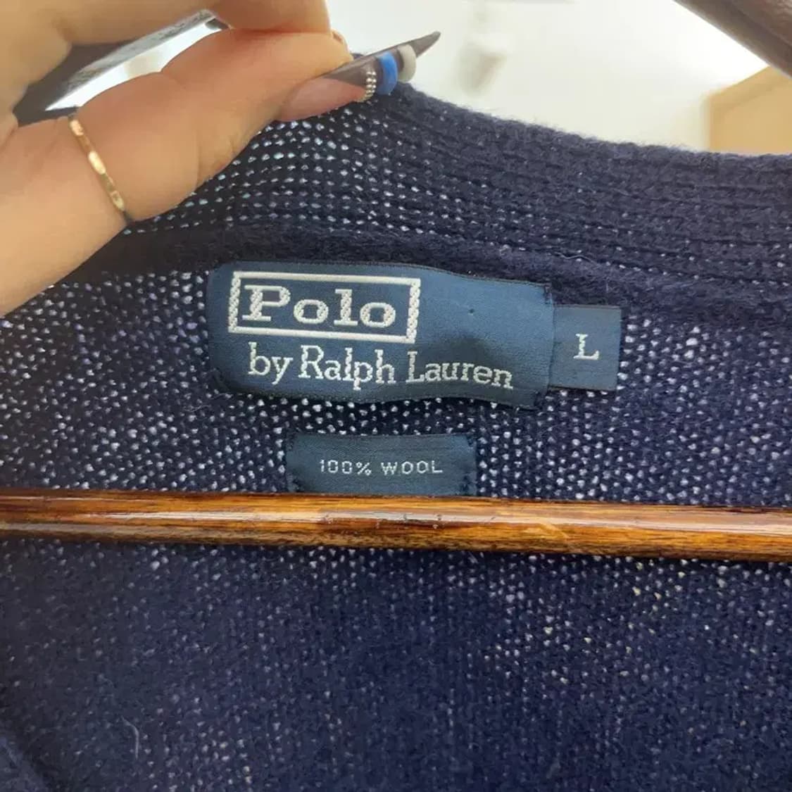 폴로 랄프로렌 모던캐주얼 브이넥 울니트 가디건 L C07809 상품이미지5