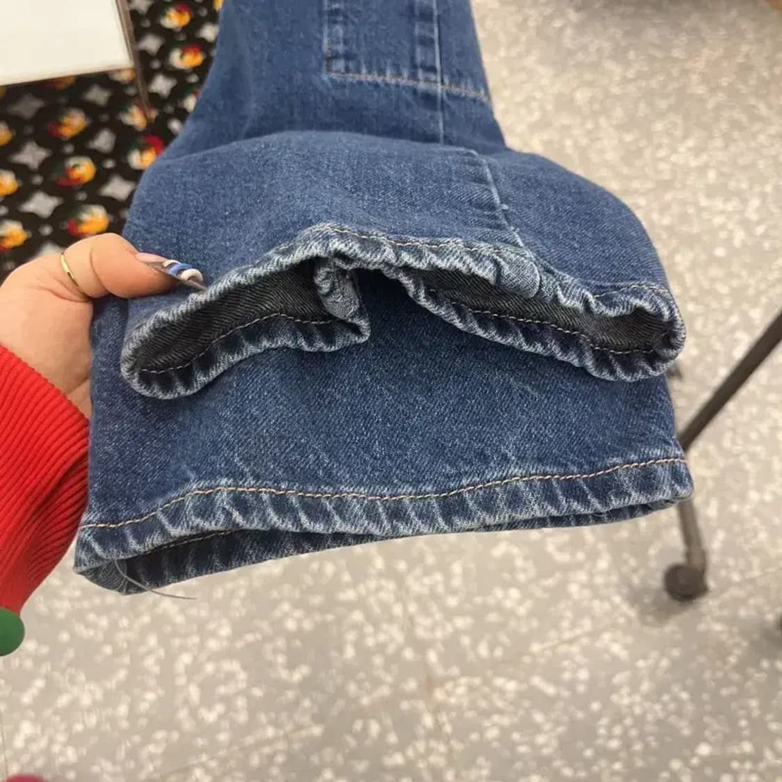 자라 빈티지 미드라이즈 벨티드 데님 카고팬츠 26인치 C07834 상품이미지6