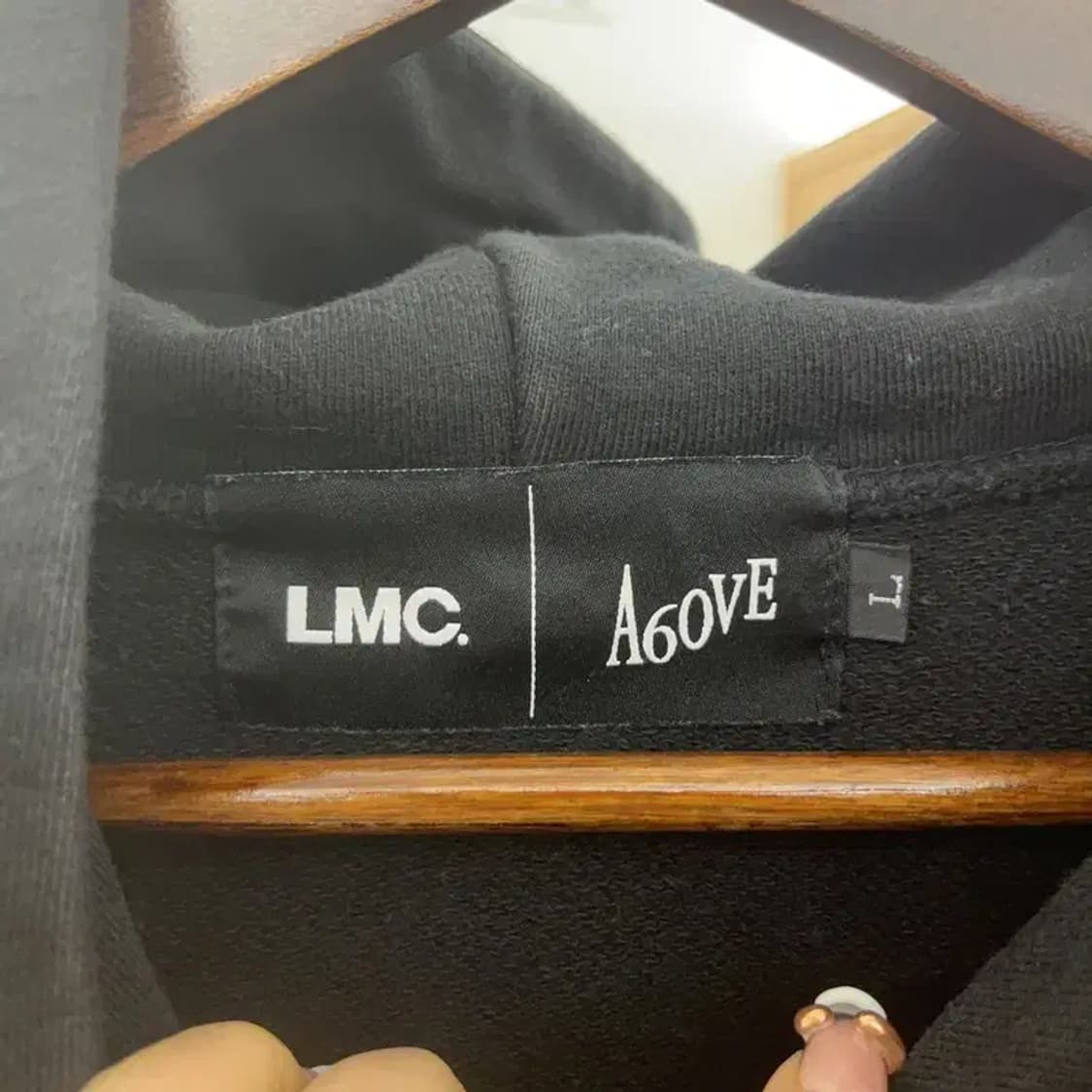 LMC X A60VE 빈티지 스트릿 힙합 오버핏 후드티 L C07820 상품이미지5