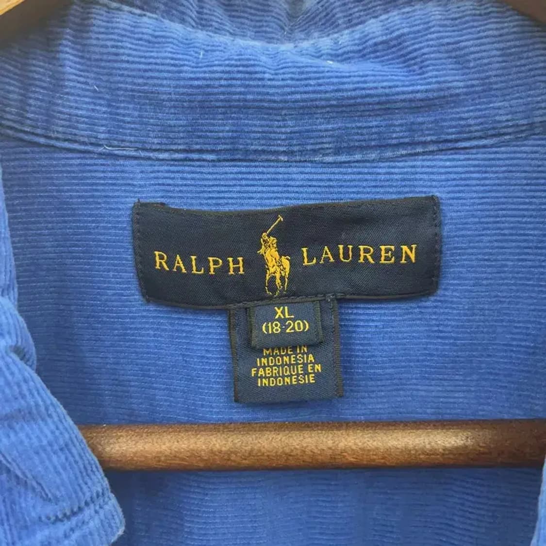 폴로 랄프로렌 올드스쿨 빈티지 코듀로이 골덴 셔츠 XL C07814 상품이미지5