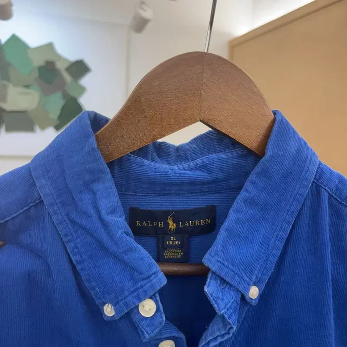 폴로 랄프로렌 올드스쿨 빈티지 코듀로이 골덴 셔츠 XL C07814 상품이미지9