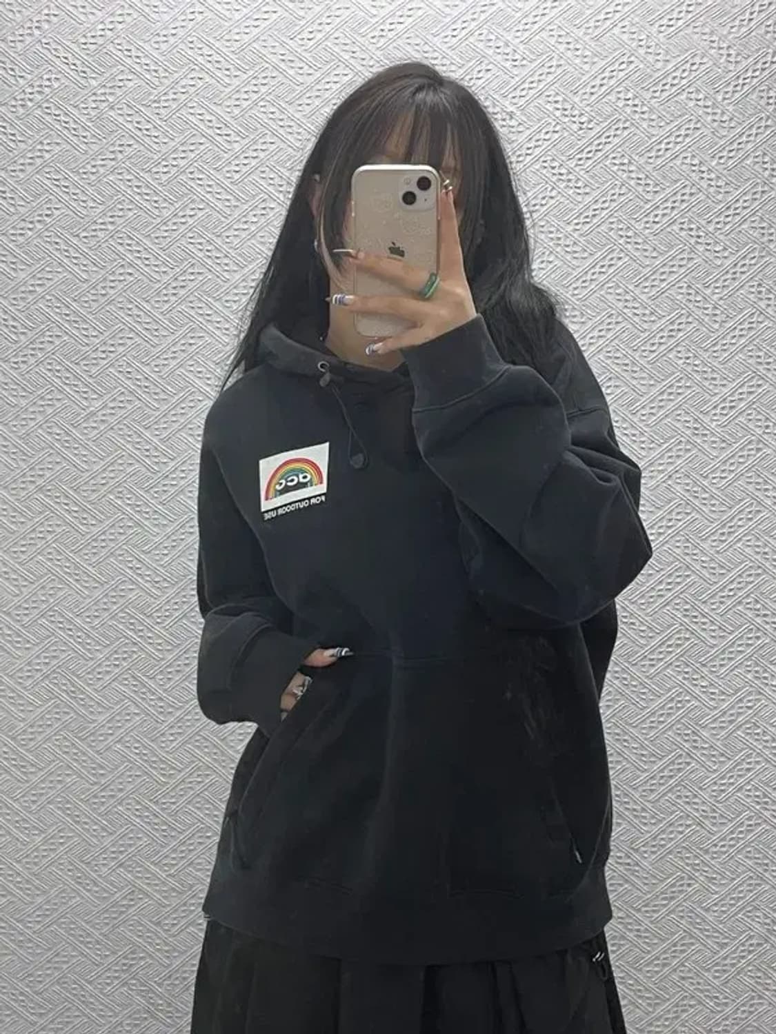 나이키 ACG 키치 레인보우 풀오버 기모 후드티 L C07821 상품이미지2