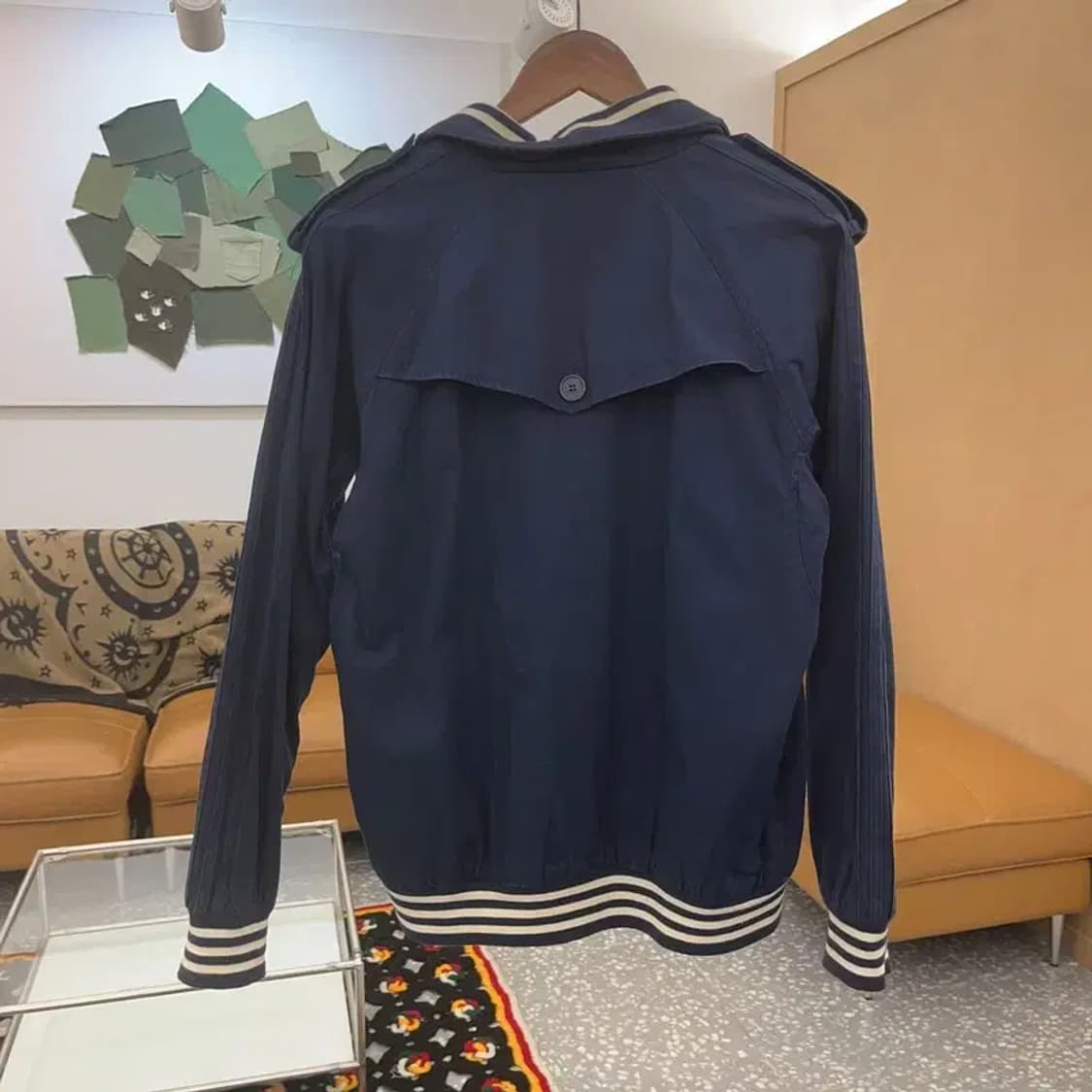 아디다스 흑탭 올드스쿨 레트로 프레피 블루종 자켓 105 C07807 상품이미지4