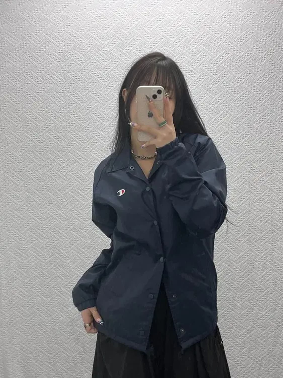 챔피언 올드스쿨 빈티지 바람막이 코치자켓 S C07826 상품이미지1