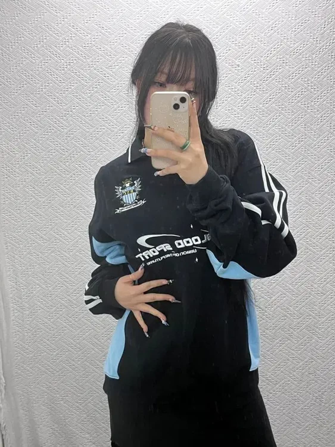 배드블러드 블록코어 싸커 캠프 키치 패널 맨투맨 M C07838 상품이미지1