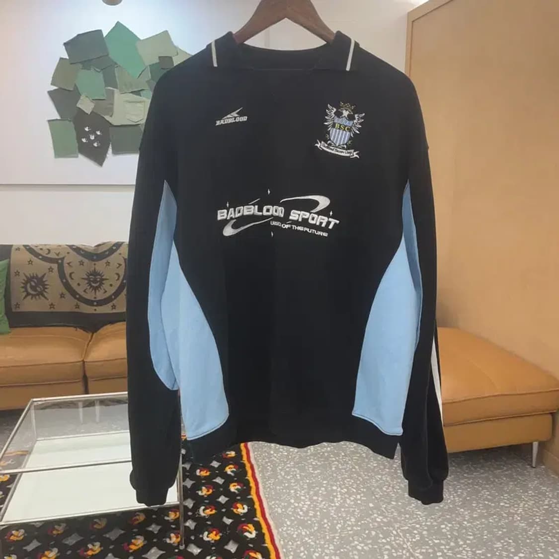 배드블러드 블록코어 싸커 캠프 키치 패널 맨투맨 M C07838 상품이미지3