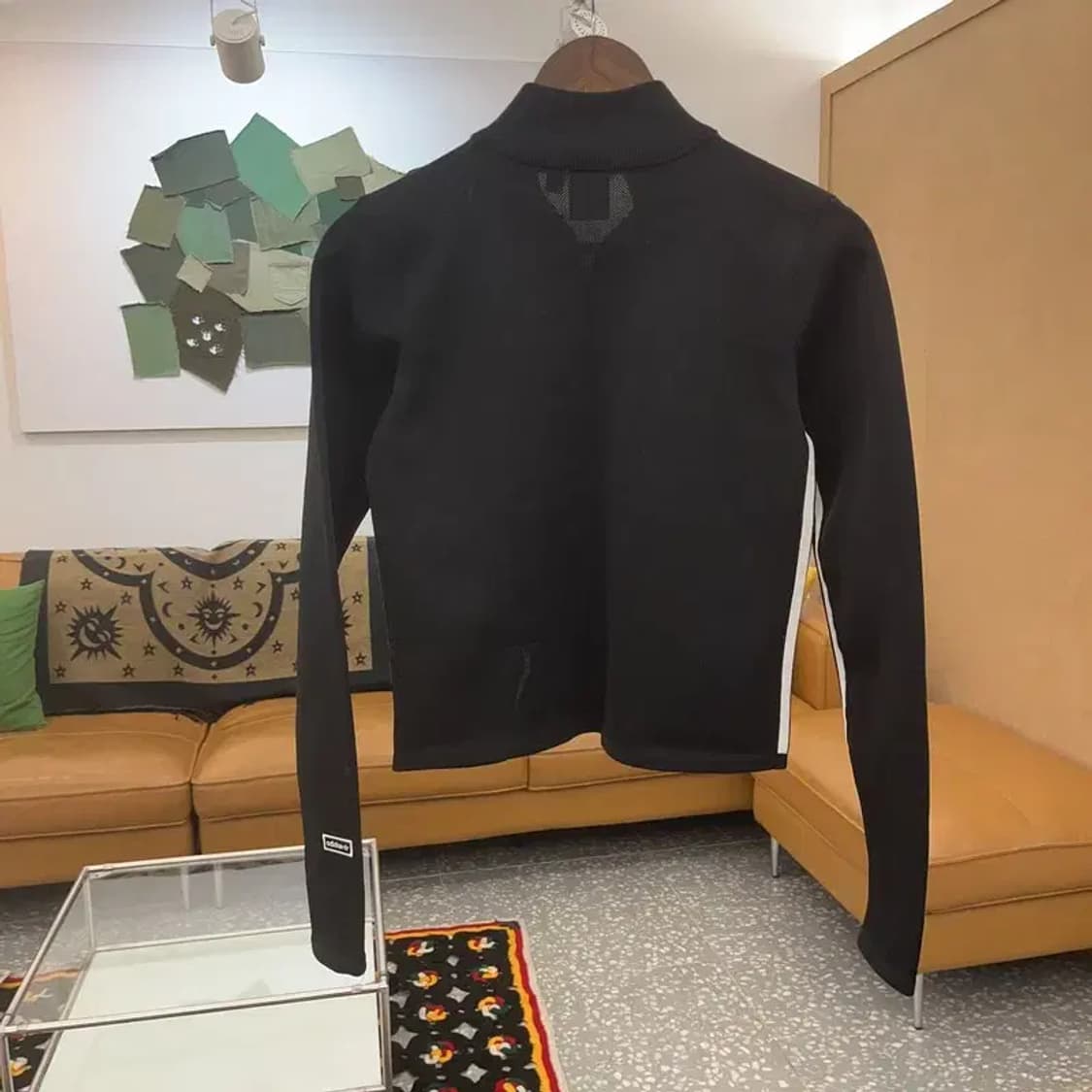 아디다스 빈티지 캐주얼 슬림핏 져지 크롭 반집업 맨투맨 L C07840 상품이미지4