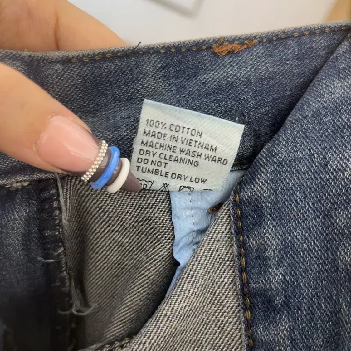 빈티지 올드스쿨 워싱 카고 데님 청치마 롱스커트 M C07869 상품이미지6