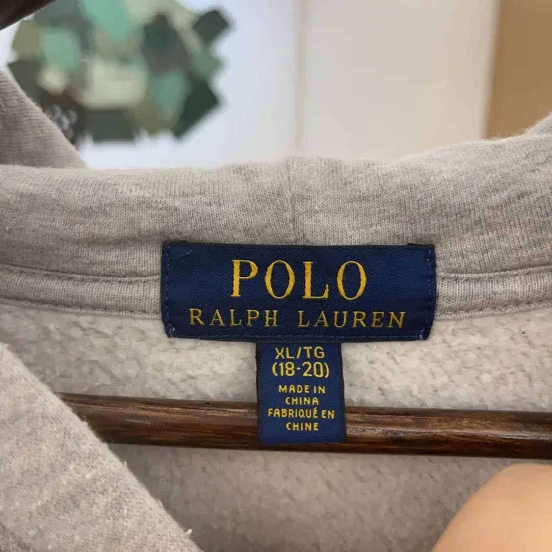폴로 랄프로렌 빈티지 캐주얼 빅로고 기모 후드티 XL C07847 상품이미지5
