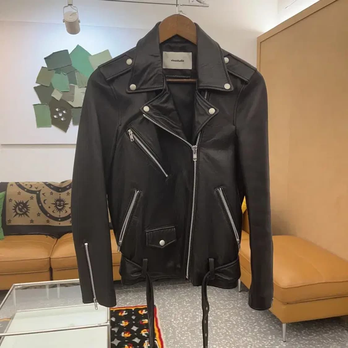 비바스튜디오 스트릿 락시크 바이커 라이더 자켓 M C07855 상품이미지3