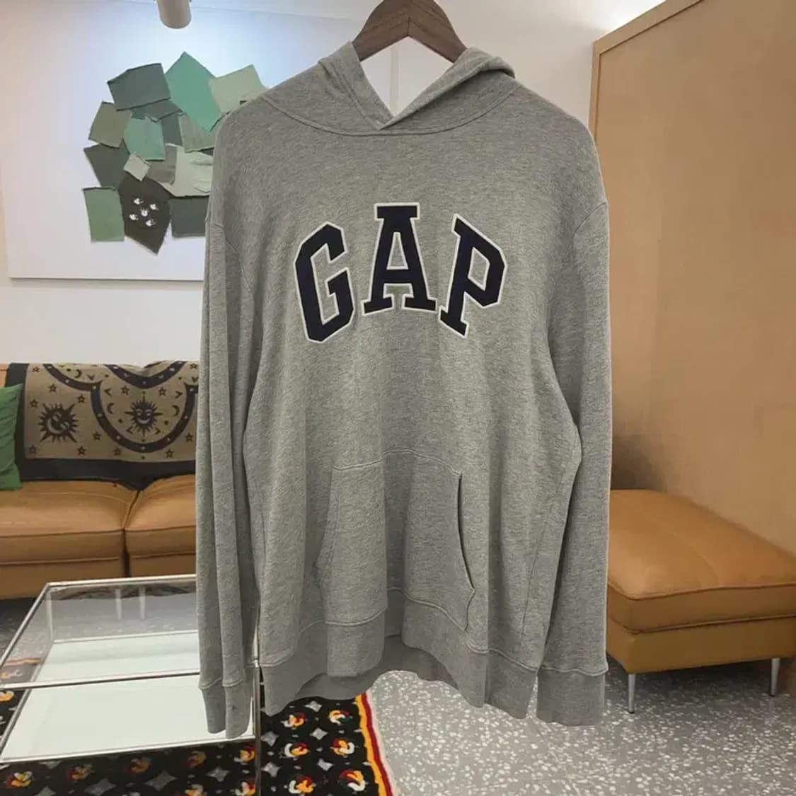 갭 GAP 올드스쿨 빈티지 빅로고 여리 후드티 L C07848 상품이미지3