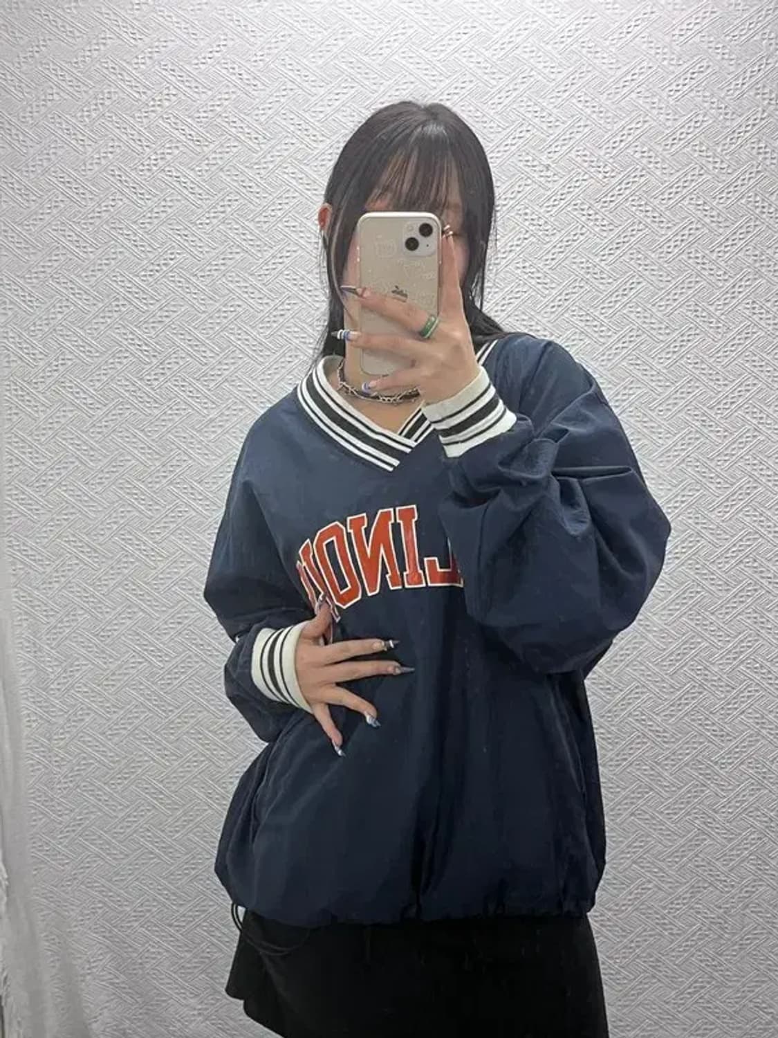 챔피온 90s 올드스쿨 일리노이주 오버핏 웜업 바람막이 M C07853 상품이미지2