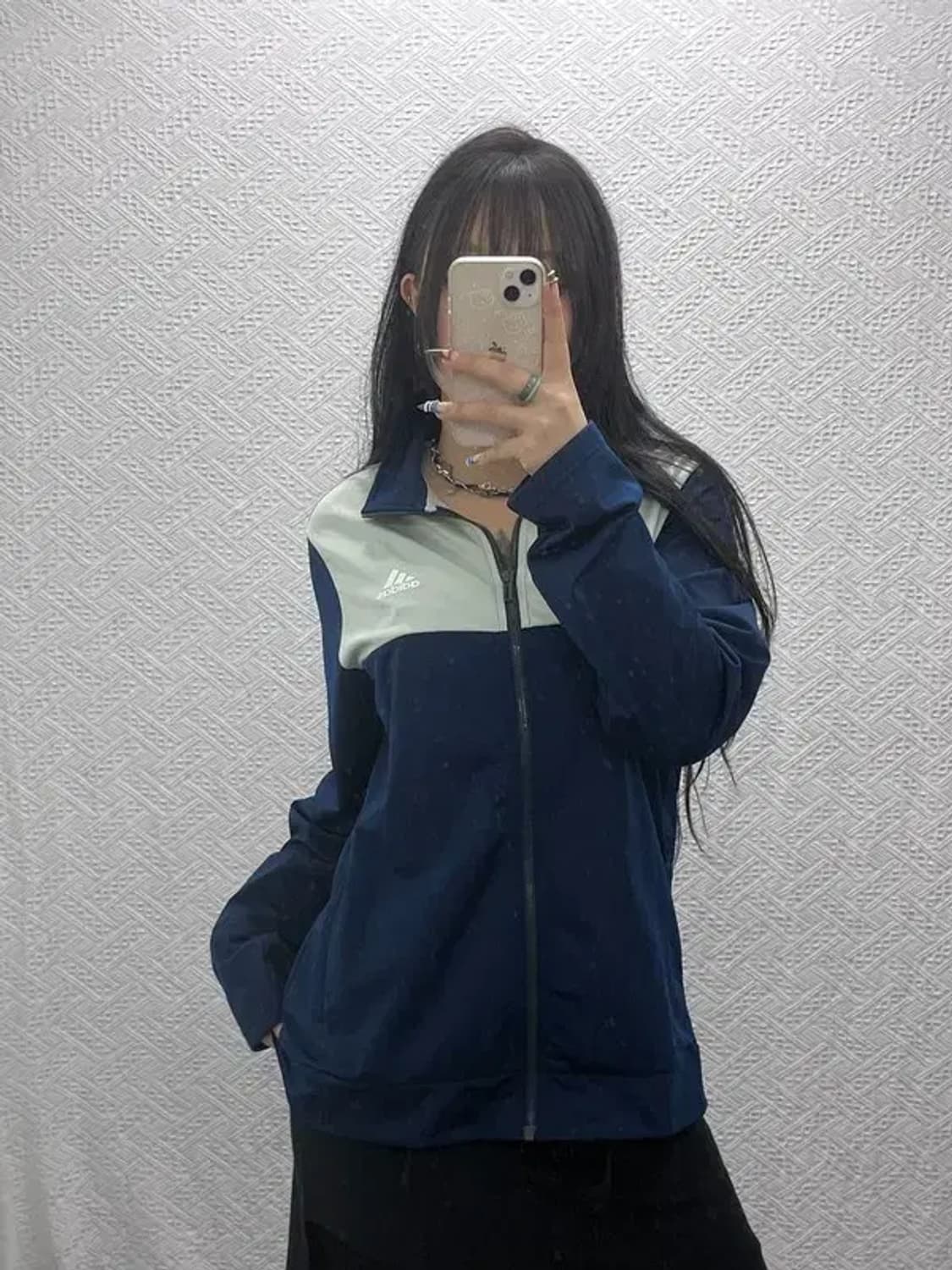 아디다스 투톤배색 레트로 빈티지 져지 집업 XL C07866 상품이미지2