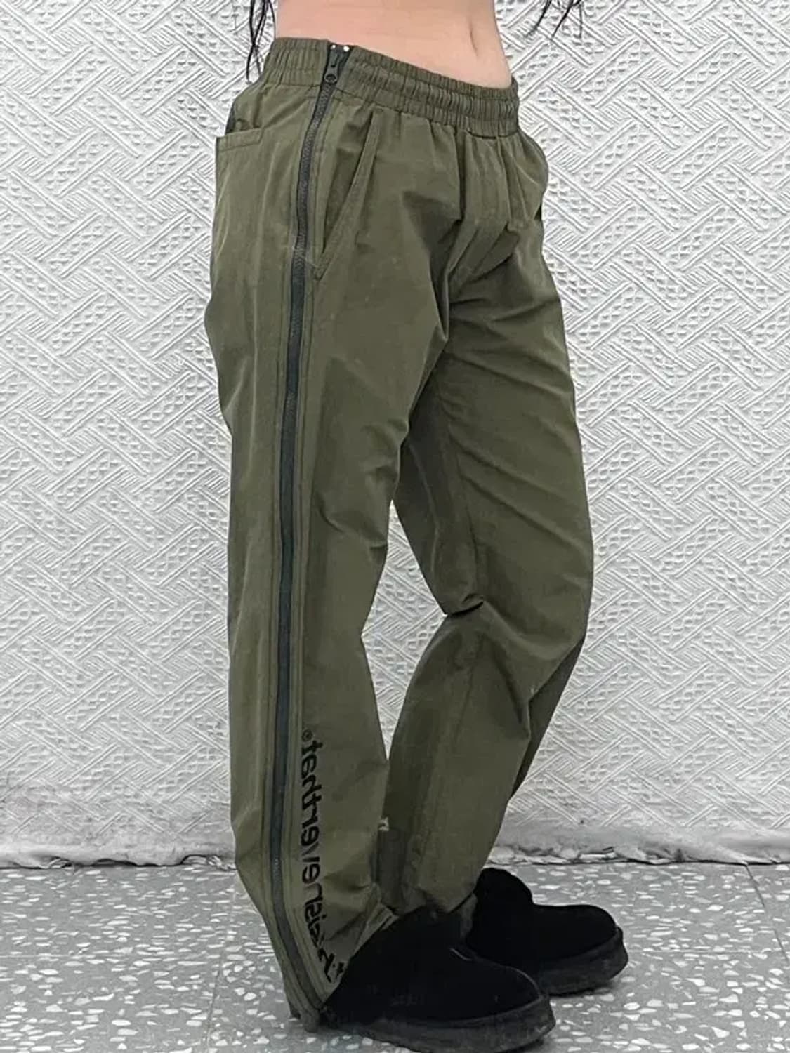 디스이즈네버댓 스트릿 힙합 사이드지퍼 말차카키 트랙팬츠 M C07876 상품이미지1