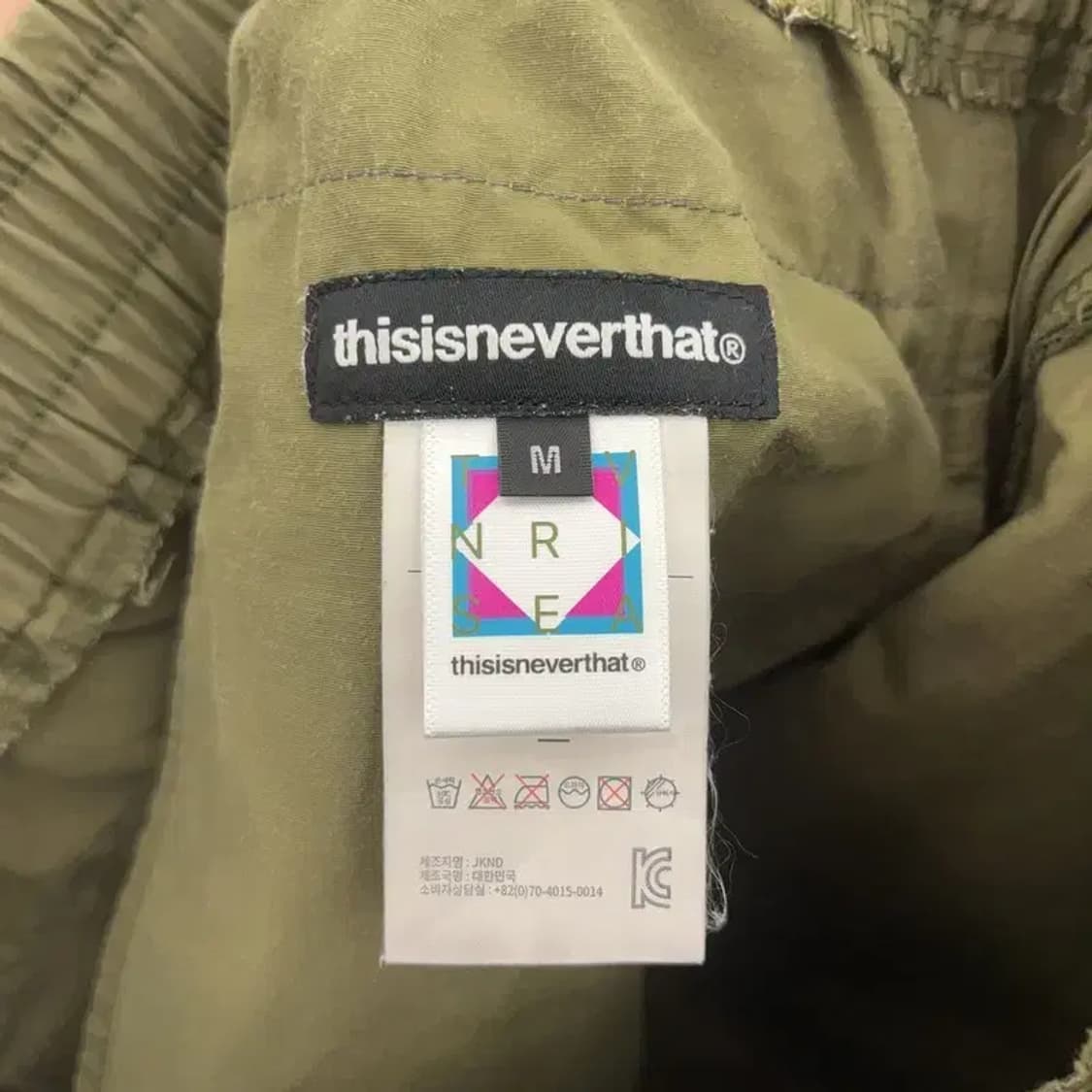 디스이즈네버댓 스트릿 힙합 사이드지퍼 말차카키 트랙팬츠 M C07876 상품이미지8