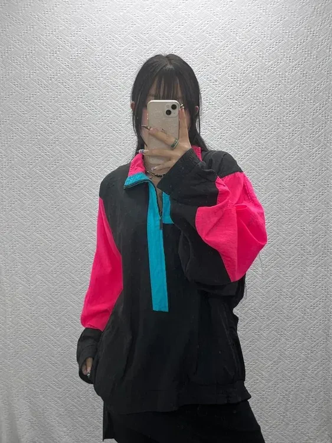 푸마 올드스쿨 레트로 멀티컬러 아노락 바람막이 XL C07854 상품이미지2