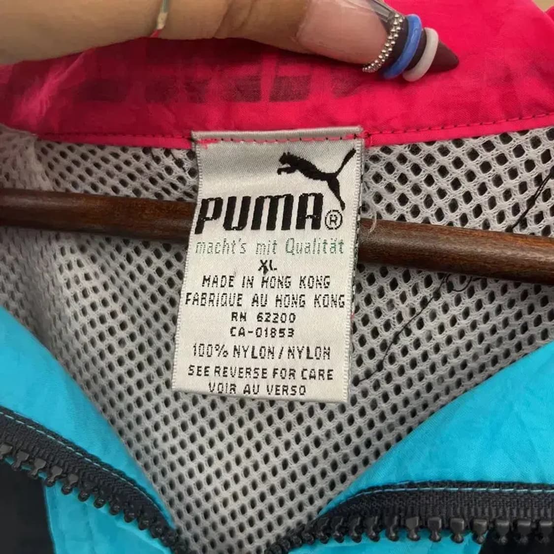 푸마 올드스쿨 레트로 멀티컬러 아노락 바람막이 XL C07854 상품이미지5