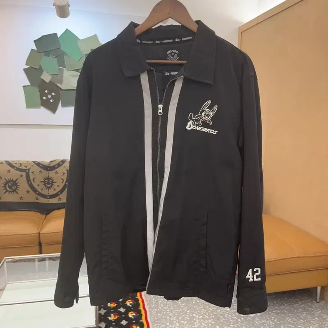 스투시X네이버후드 희귀 키치 리플렉티브 자켓 L C07860 상품이미지3