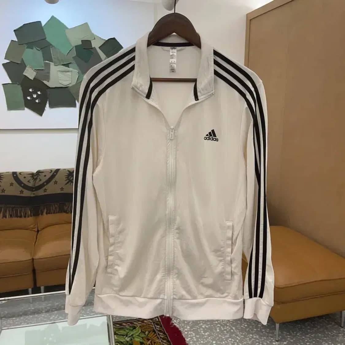 아디다스 삼선로고 화이트 트랙탑 져지 집업 100 C06221 상품이미지3