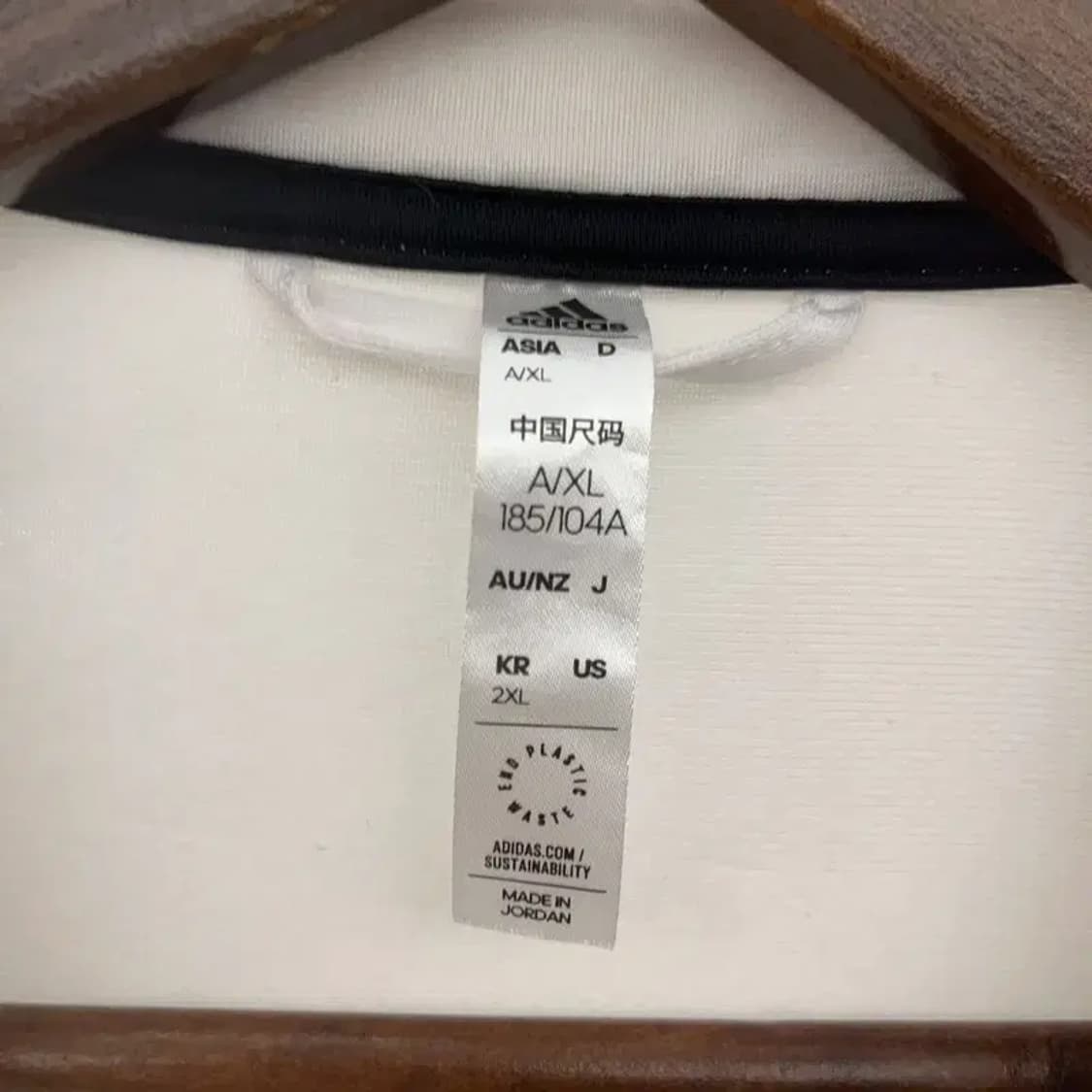 아디다스 삼선로고 화이트 트랙탑 져지 집업 100 C06221 상품이미지5