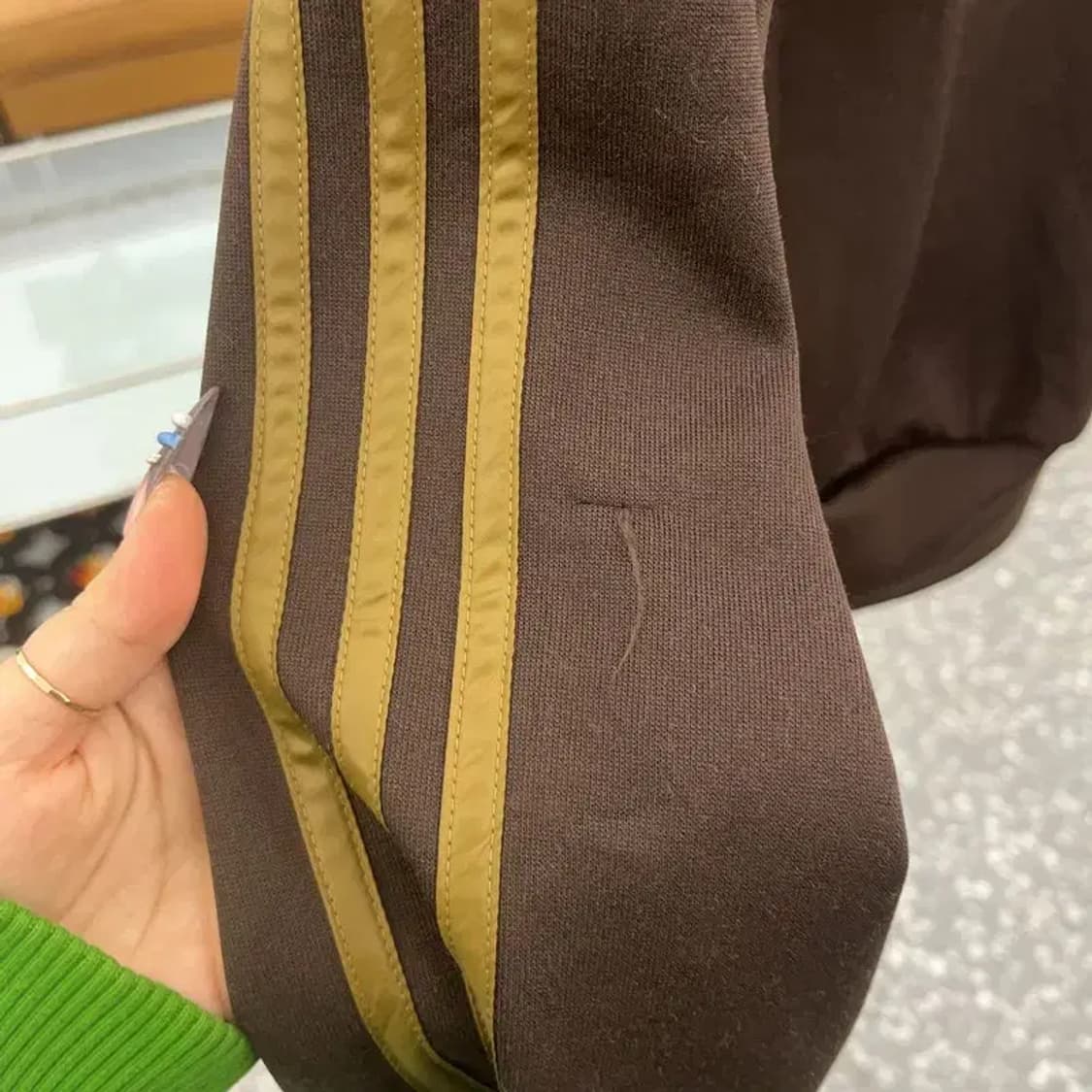 아디다스 Y2K 올드스쿨 팹믹스 카키초코 바람막이 자켓 95 C07879 상품이미지7