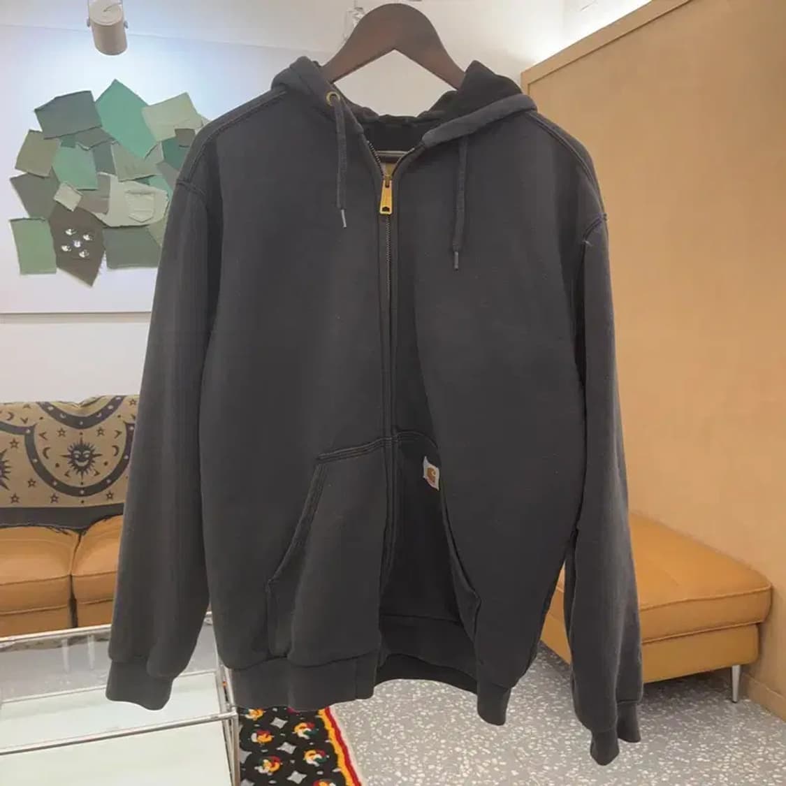 칼하트 캐주얼 빈티지 써멀 후드집업 S C07880 상품이미지3