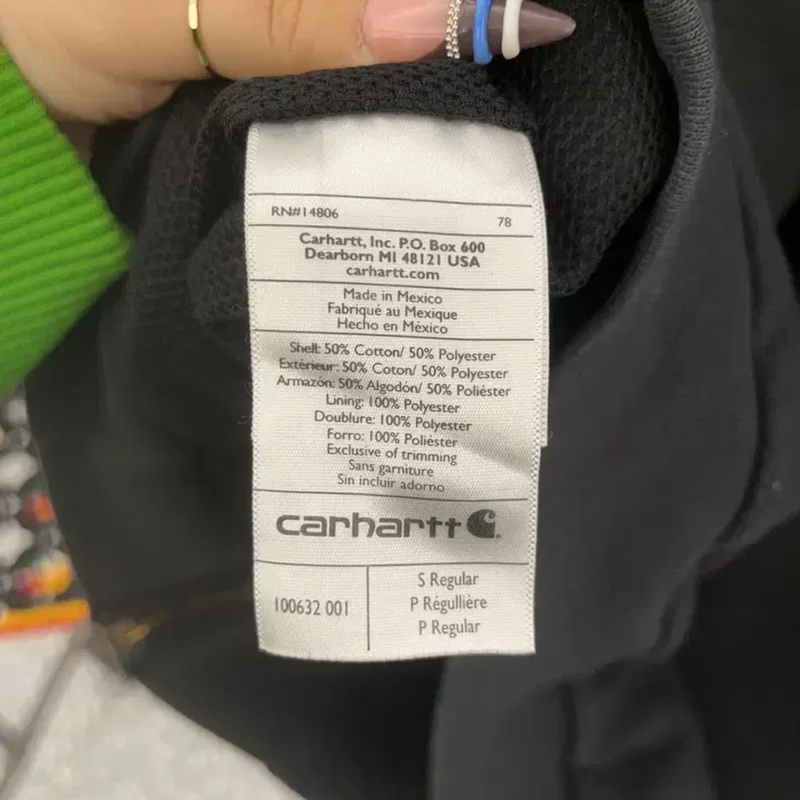 칼하트 캐주얼 빈티지 써멀 후드집업 S C07880 상품이미지6