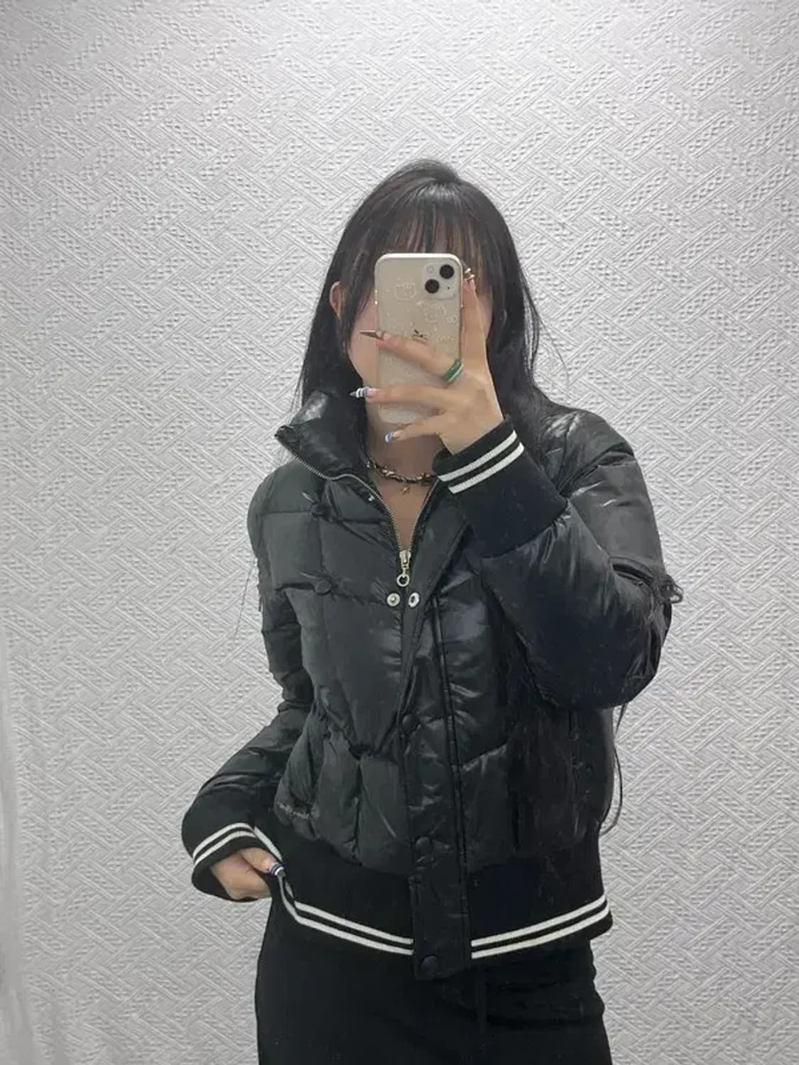 엄브로 올드스쿨 Y2K 빈티지 숏패딩 L C07882 상품이미지2