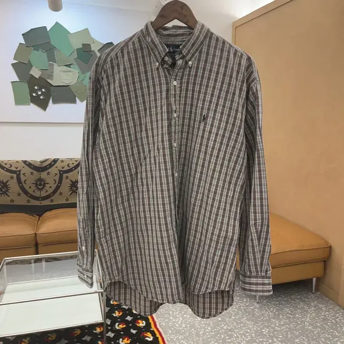 폴로 랄프로렌 빈티지 컨트리 플레이드 체크 셔츠 L C07885 상품이미지3