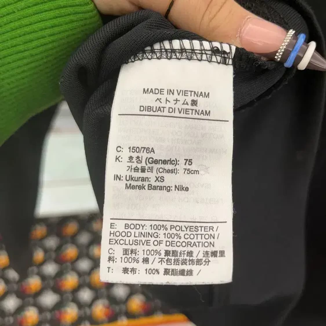 나이키 스트릿힙합 사이드스우시 후드티 XS C07887 상품이미지6