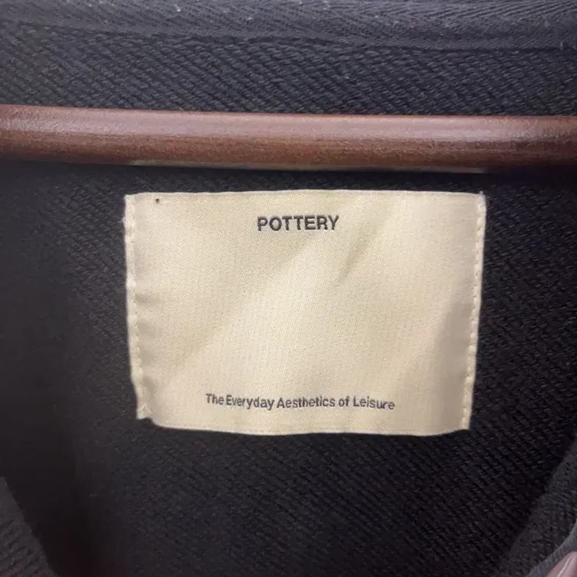 포터리 모던 캐주얼 빈티지 반집업 후드티 110 C07892 상품이미지5