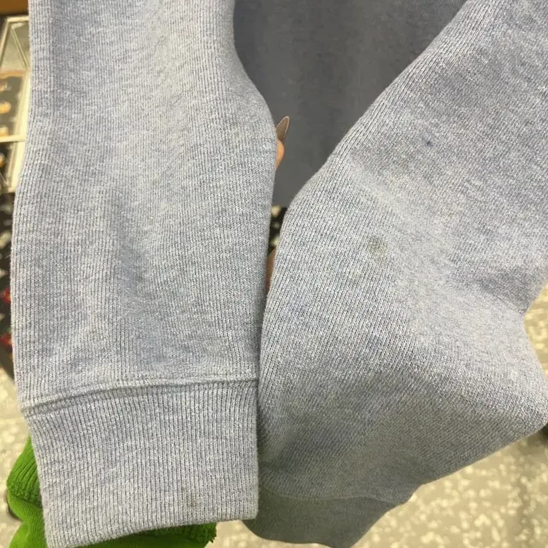 폴로 랄프로렌 빈티지 스모크 블루 반집업 카라 니트 M C07900 상품이미지7