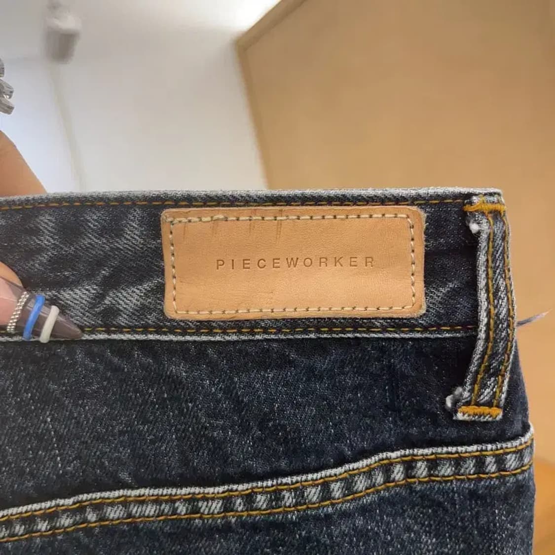 피스워커 올드스쿨 빈티지 모던캐주얼 워싱 데님팬츠 30인치 C07907 상품이미지5