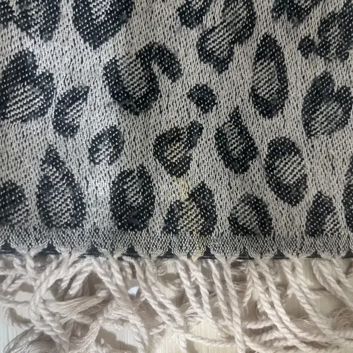 빈티지 갸루모리 호피 레오파드 스카프 머플러 C07913 상품이미지6