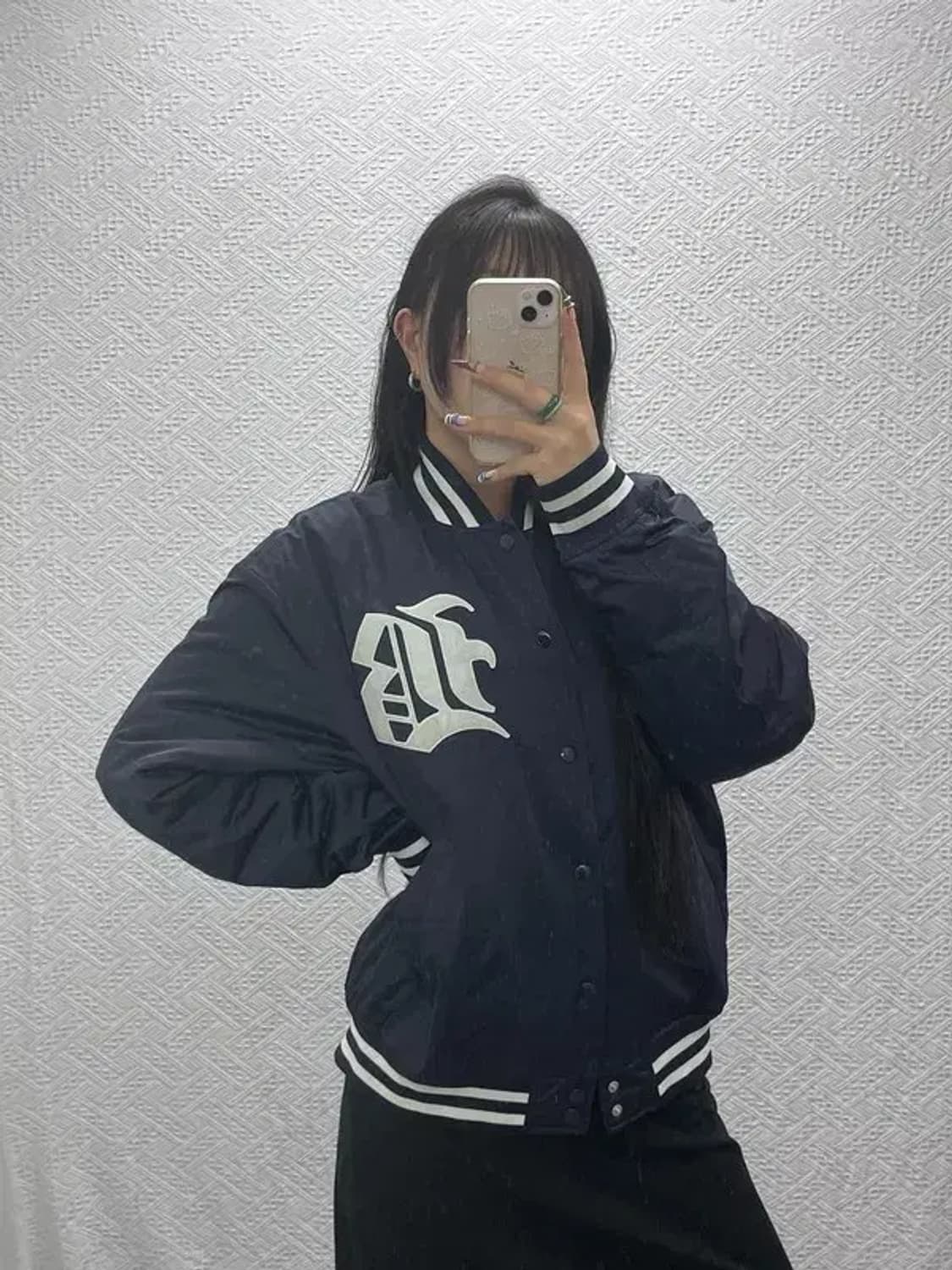 비바스튜디오 올드스쿨 스트릿힙합 스타디움 바시티자켓 L C07884 상품이미지1