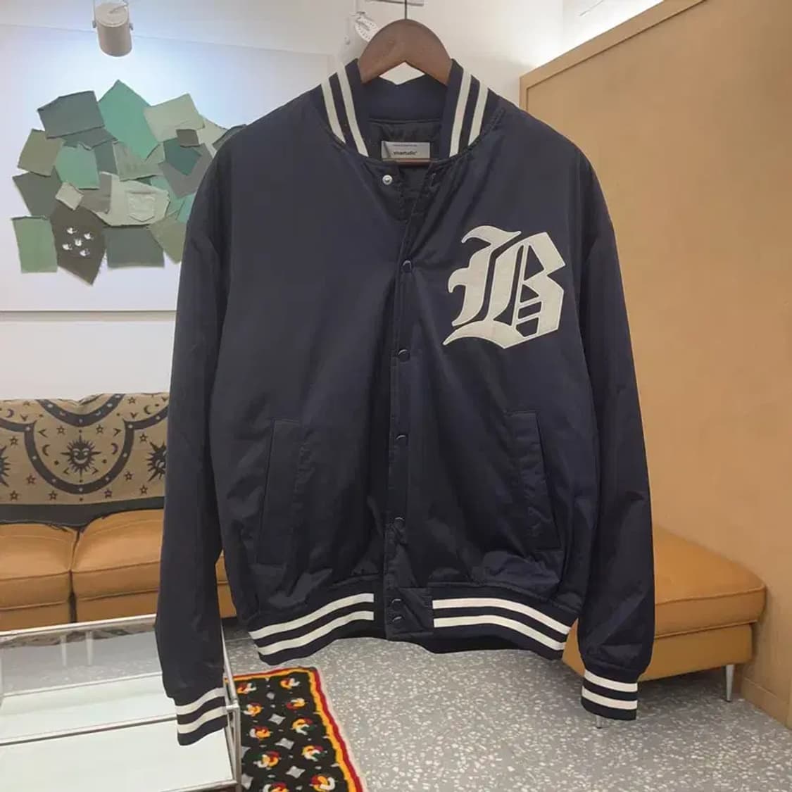 비바스튜디오 올드스쿨 스트릿힙합 스타디움 바시티자켓 L C07884 상품이미지3