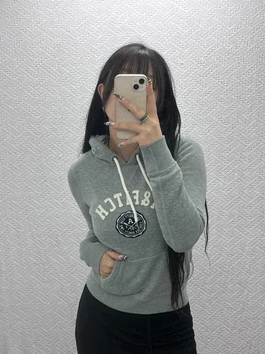 아베크롬비 Y2K 올드스쿨 빈티지 약기모 후드티 XS C07899 상품이미지1