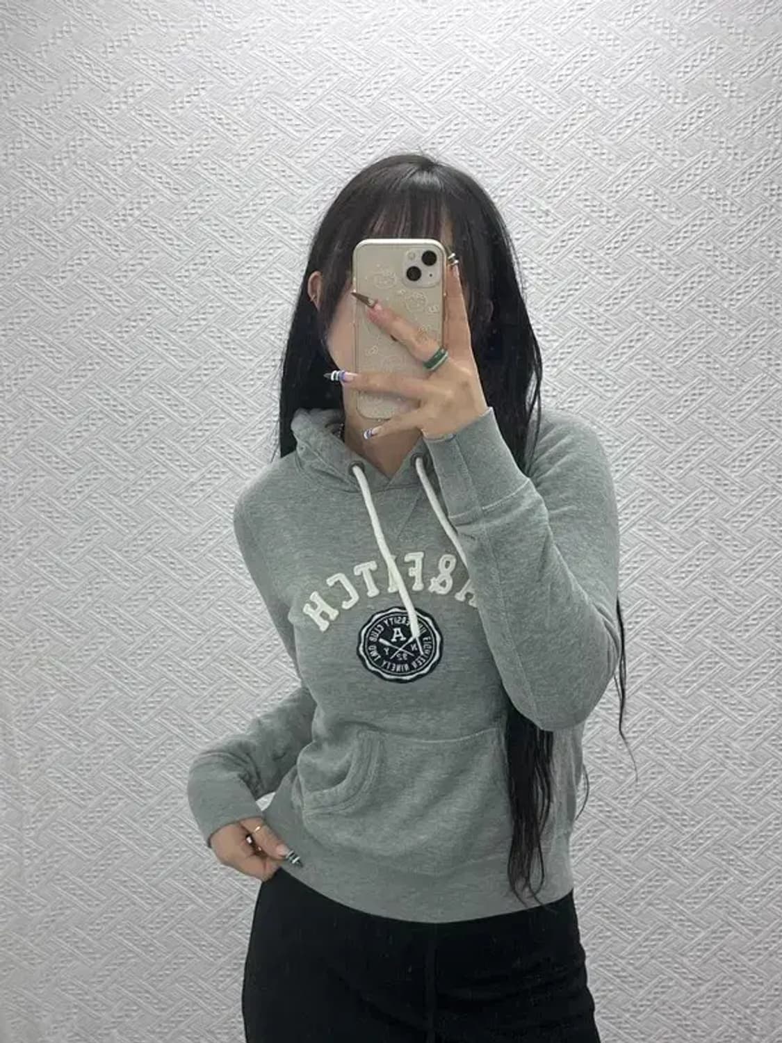 아베크롬비 Y2K 올드스쿨 빈티지 약기모 후드티 XS C07899 상품이미지2