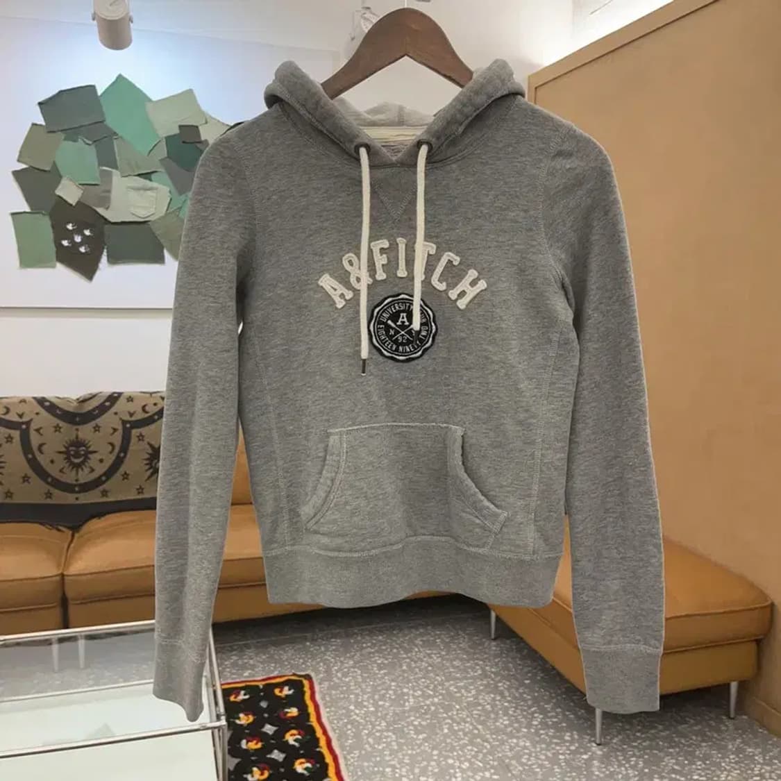 아베크롬비 Y2K 올드스쿨 빈티지 약기모 후드티 XS C07899 상품이미지3