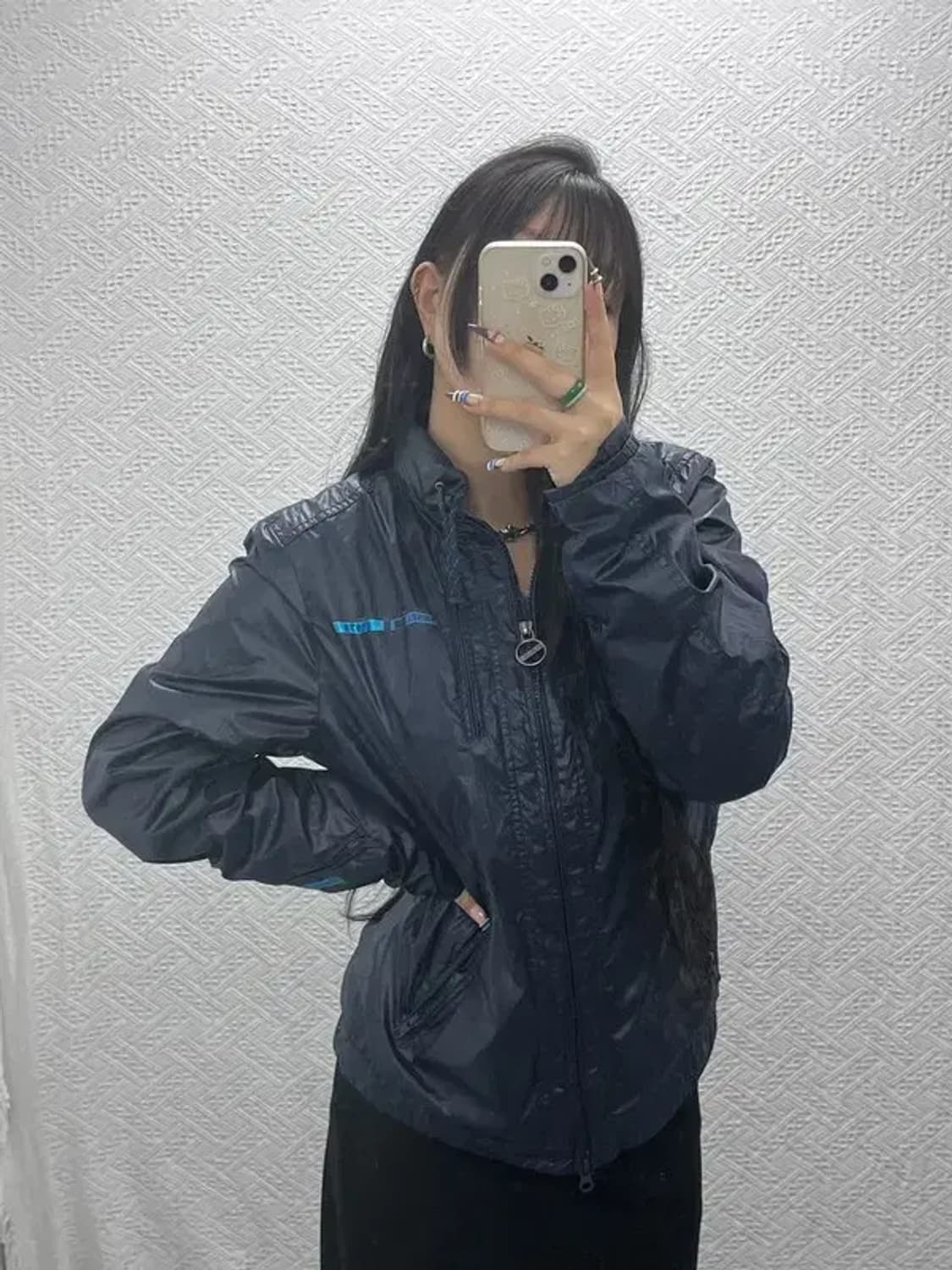 디젤 올드스쿨 빈티지 레이싱 바람막이 자켓 M C07883 상품이미지1