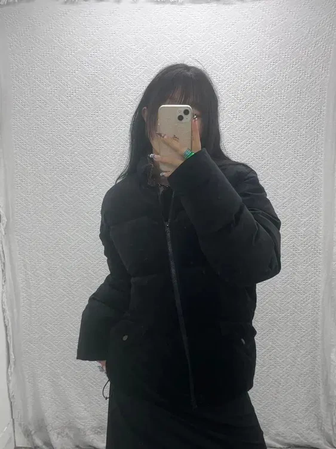 프리즘웍스 빈티지 모던시크 벨벳 패딩 L C07920 상품이미지1