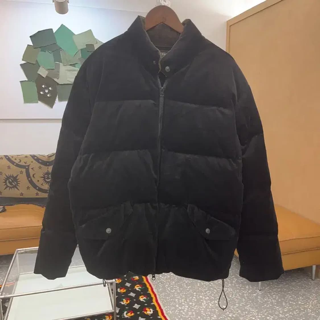 프리즘웍스 빈티지 모던시크 벨벳 패딩 L C07920 상품이미지3