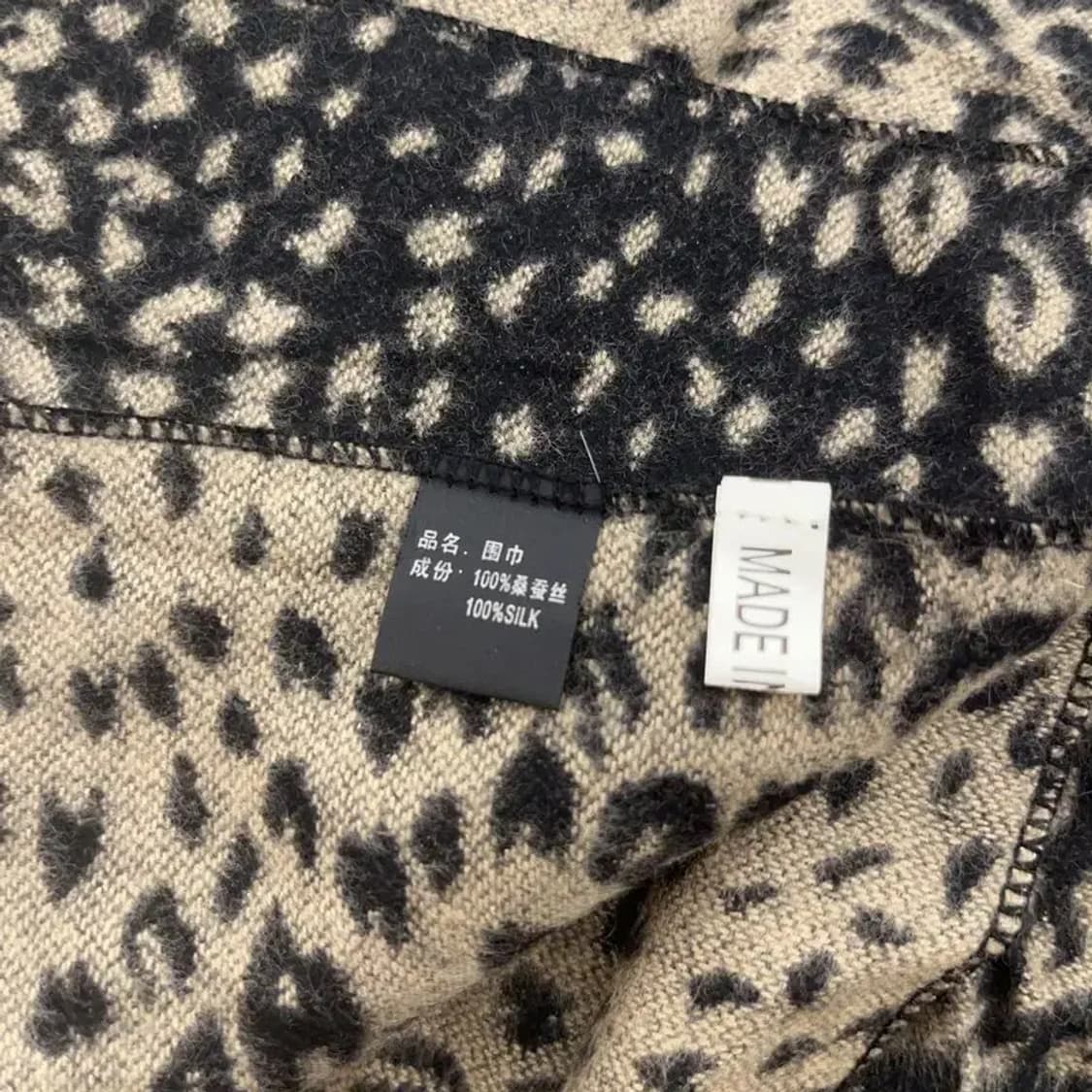 빈티지 모리 갸루 호피 레오파드 목도리 머플러 C07955 상품이미지4