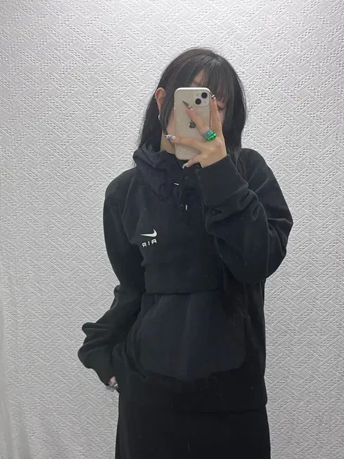 나이키 올드스쿨 캐주얼 빈티지 후리스 후드티 M C07928 상품이미지1