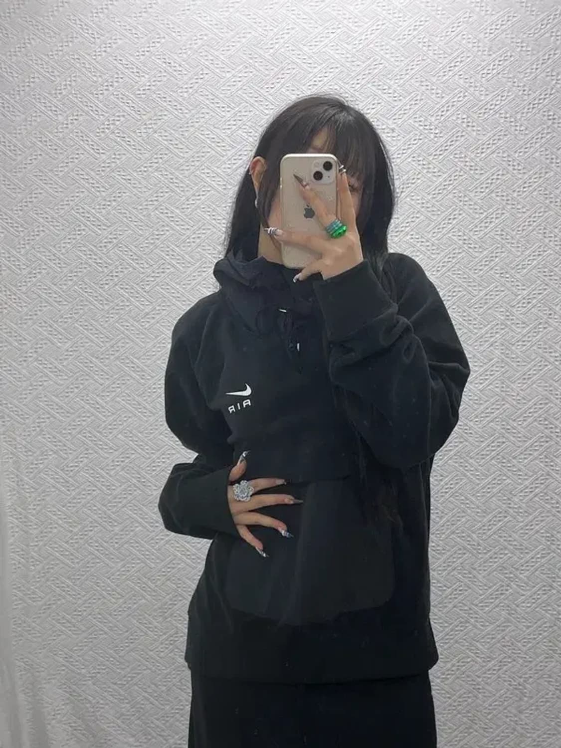 나이키 올드스쿨 캐주얼 빈티지 후리스 후드티 M C07928 상품이미지2