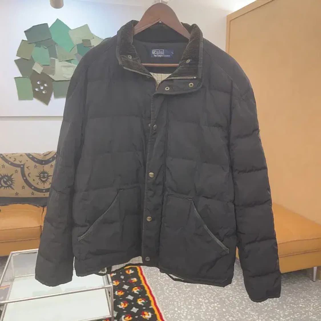 폴로 랄프로렌 모던 캐주얼 빈티지 코듀로이 카라 패딩 XXL C07925 상품이미지3