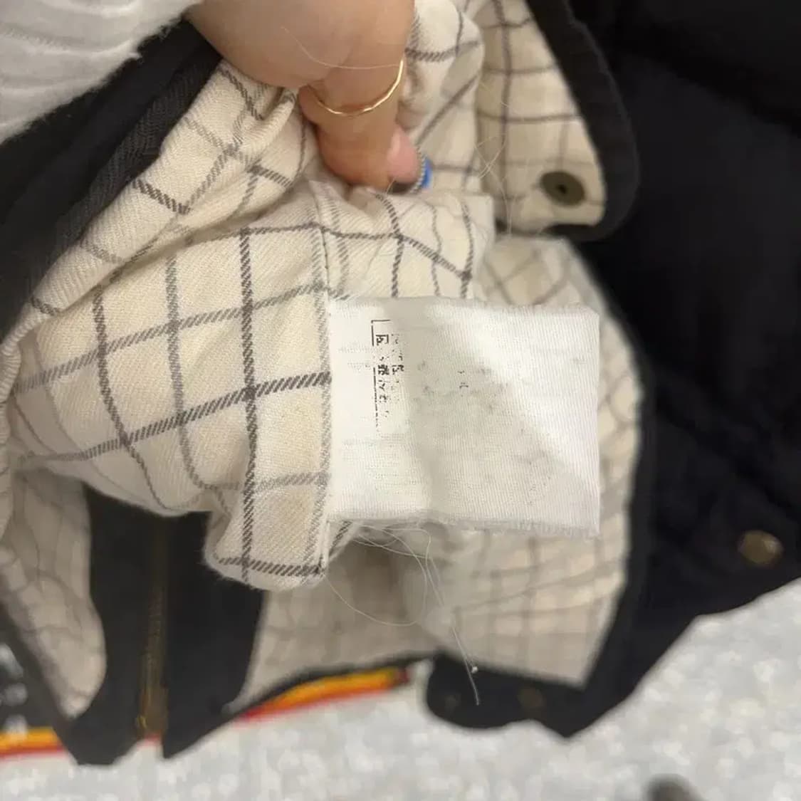 폴로 랄프로렌 모던 캐주얼 빈티지 코듀로이 카라 패딩 XXL C07925 상품이미지6