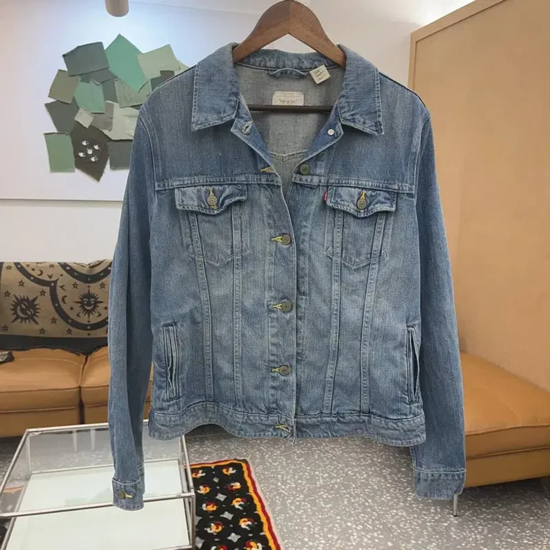 리바이스 올드스쿨 빈티지 워싱 데님 자켓 XL C07937 상품이미지3