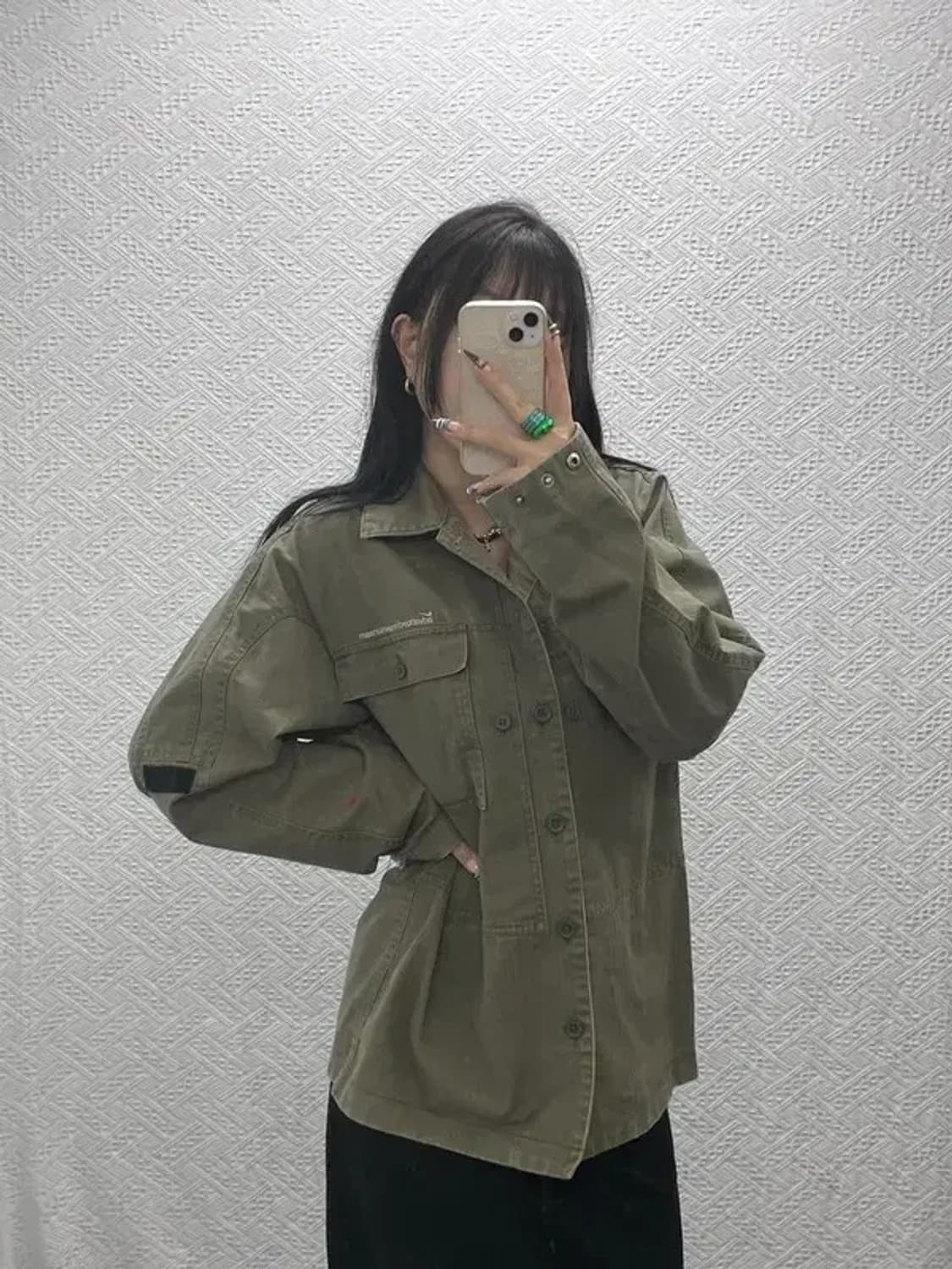 나이키 올드스쿨 빈티지 캐주얼 카라 워크 자켓 L C07941 상품이미지2