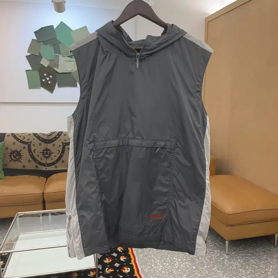 나이키 올드스쿨 레트로 아노락 바람막이 후드 조끼 105 C07961 상품이미지3